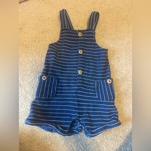 Cat & Jack Blue Striped Overalls